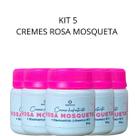 Kit 5 Cremes Hidratantes Rosa Mosqueta 50g Nativa Brasil