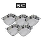 Kit 5 cuba com alca inox 1/2 gn 150 para buffet Kit 5 cuba com alca inox 1/2 gn 150 para buffet