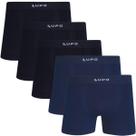 Kit 5 Cueca Boxer Masculina Micromodal Lupo Original