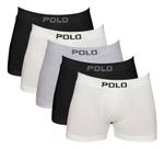 Kit 5 Cuecas Boxer Algodão Sem Costura