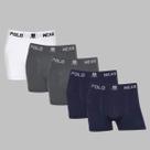 Kit 5 Cuecas Boxer Polo Wear Microfibra Sem Costura Premium Kit 5 Cuecas Boxer Polo Wear Microfibra Sem Costura Premium