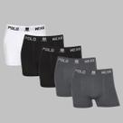 Kit 5 Cuecas Boxer Polo Wear Microfibra Sem Costura Premium