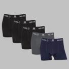 Kit 5 Cuecas Boxer Polo Wear Microfibra Sem Costura Premium