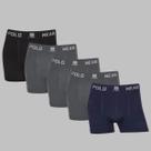 Kit 5 Cuecas Boxer Polo Wear Microfibra Sem Costura Premium Kit 5 Cuecas Boxer Polo Wear Microfibra Sem Costura Premium