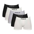 Kit 5 Cuecas Boxer Polostar Algodão Masculina Sortida