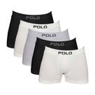 Kit 5 Cuecas Boxer PoloStar Algodão Sem Costura Sortido