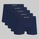 Kit 5 Cuecas Lupo Boxer Micromodal Sem Costura 00661