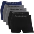 Kit 5 Cuecas Masculina Boxer Reebok Premium Elastano Lisa Kit 5 Cuecas Masculina Boxer Reebok Premium Elastano Lisa