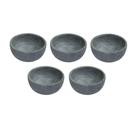 Kit 5 Cumbuca Pedra Sabão Tigela Bowl Para Caldo Sopa 150Ml.
