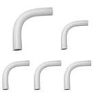 KIT 5 Curva 90 Em Pvc Condulete Eletroduto 1/2 Ponta Lisa