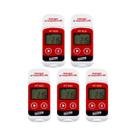 Kit 5 Datalogger Digital Escala -30 A 70C 32000 Dados Termômetro C F Usb Software Ht-810 Portátil Instrutherm