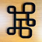 Kit 5 Descanso de Panela MDF Preto ou Cru 6mm Corte a Laser Design Moderno Proteção Térmica Cozinha