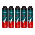 Kit 5 Desodorante Rexona Antibacterial Protection Men Aerosol Antitranspirante 72h 150ml