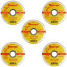 Kit 5 disco de corte metal/inox 4.1/2 bf41 - 115x1,0x22,23