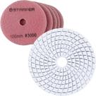 Kit 5 Disco de Lixa Diamantada Polir Mármore Granito Porcelanato Marmoraria Grão 3000 Kit 5 Disco de Lixa Diamantada Polir Mármore Granito Porcelanato Marmoraria Grão 3000