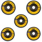 Kit 5 Disco Flap G120 115 x 22,23mm Dw8310br Dewalt