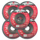 Kit 5 Discos de Lixa Flap Fibra 4.1/2 GR 25 Mtx Kit 5 Discos de Lixa Flap Fibra 4.1/2 GR 25 Mtx