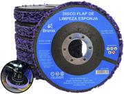 Kit 5 Discos Desbaste Limpeza Removedor Polidor Tinta Fundo Ferrugem Verniz Para Madeira Concreto 115mm