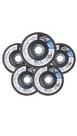 Kit 5 discos flap std for metal x521 115mm grão40 bosch