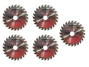 KIT 5 Discos Serra Circular WIDEA p/ corte110X20X24 FINA