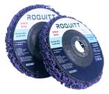 Kit 5 Discos Strip Roquitt Roxo 100mm para Limpeza De Metais