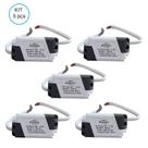 Kit 5 driver reator eletrônico para painel plafon led 24w