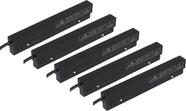 Kit 5 Drivers Mag 90W Entrada Bivolt Saida 48V Preto Ip20