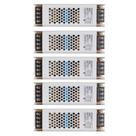 Kit 5 Drivers Slim 5A 24V Até 100W Entrada Bivolt Ip20