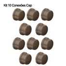 Kit 5 e 10 Conexões de Água Fria Krona 3/4 25mm Marrom/Soldável Joelho/Cotovelo 90 e 45, Tê, Cap, Adaptador, Luva