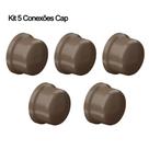 Kit 5 e 10 Conexões de Água Fria Krona 3/4 25mm Marrom/Soldável Joelho/Cotovelo 90 e 45, Tê, Cap, Adaptador, Luva