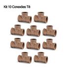 Kit 5 e 10 Conexões de Água Fria Krona 3/4 25mm Marrom/Soldável Joelho/Cotovelo 90 e 45, Tê, Cap, Adaptador, Luva