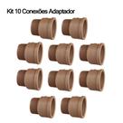 Kit 5 e 10 Conexões de Água Fria Krona 3/4 25mm Marrom/Soldável Joelho/Cotovelo 90 e 45, Tê, Cap, Adaptador, Luva