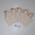 Kit 5 Ecobag Algodão Cru 20x20cm