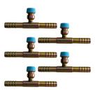 Kit 5 Emendas Ar Condicionado Reta 8mm Com Ventil R134a Aço