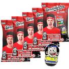 Kit 5 Enaldinho na Copa Mini Livro Flow Pack Seleções Copa do Mundo Cabeçudinho Adesivos Colecionáveis Pixel