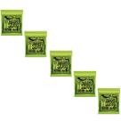 Kit 5 Encordoamento Guitarra 010 Ernie Ball Regular Slinky Níquel
