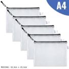 KIT 5 Envelope com Ziper PVC Grande Pequeno Envelope P/ Dinheiro Documentos Livros Pasta A5/A6/B4 KIT 5 Envelope com Ziper PVC Grande Pequeno Envelope P/ Dinheiro Documentos Livros Pasta A5/A6/B4