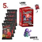Kit 5 Envelopes Flow Pack Mini Livros Elo Monsters Enaldinho Oficial Coleção Com 5 Gogos e 5 Mini Livros