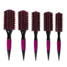 Kit 5 Escova de Cabelo Térmicas Cerdas Duplas Profissional Salão de Beleza Hair Cabelos Lisos Modelados Escovados Penteado Cabeleireiro