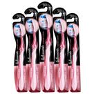 Kit 5 Escova Dental Macia Johnson's Reach Comfort Clean 40 Grande