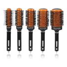 Kit 5 Escovas Cabelo Térmica Vazadas Com Bolsa Hairdo