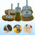 Kit 5 Escovas de Aço Circular para Furadeira Limpeza de Ferrugem