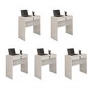 Kit 5 Escrivaninhas 72cm 1 Gaveta com Chave Andorinha