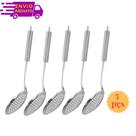 Kit 5 Escumadeira em Inox para Arroz Fritura Restaurante Self Service