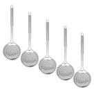 Kit 5 Escumadeira em Inox Resistente para Arroz Fritura