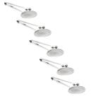 Kit 5 Escumadeiras com Pegador Fritura Inox 28cm Restaurantes Padarias Escorredor Óleo