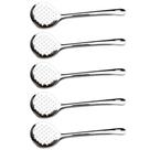 Kit 5 Escumadeiras Grandes Fritura Aço Inox Espumadeira para