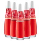 Kit 5 Esmaltes Coleção A Cor da Sua Moda Cor Prazeres Impala