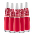 Kit 5 Esmaltes Coleção A Cor da Sua Moda Cor Tomate Impala