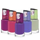 Kit 5 Esmaltes Coleção Ai Que Luxo Tons Coloridas 10ml Cora